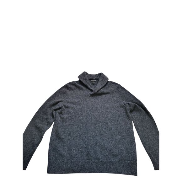 Banana Republic Other - Banana Republic Italian Yarn Black Collated V Neck Long Sleeve Sweater Size L